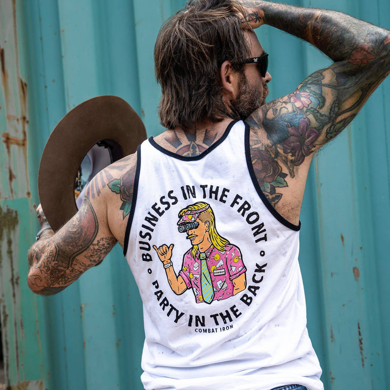 Load image into Gallery viewer, Business In The Front. Party In The Back. Men&#39;s Tank
