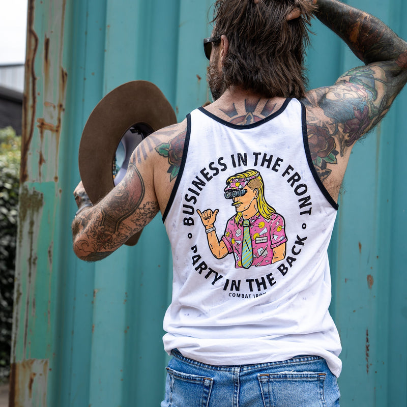 Load image into Gallery viewer, Business In The Front. Party In The Back. Men&#39;s Tank
