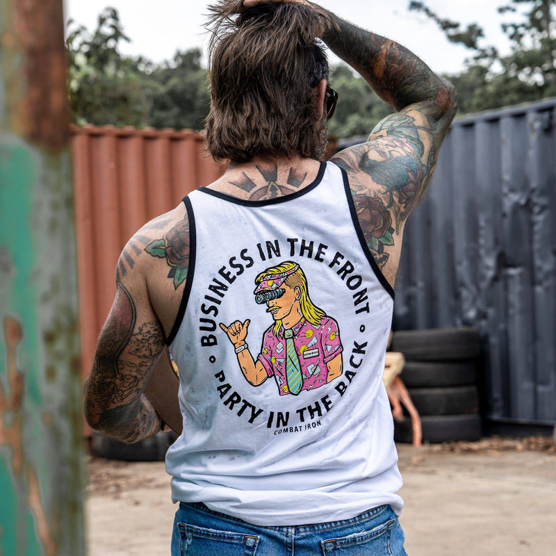 Load image into Gallery viewer, Business In The Front. Party In The Back. Men&#39;s Tank
