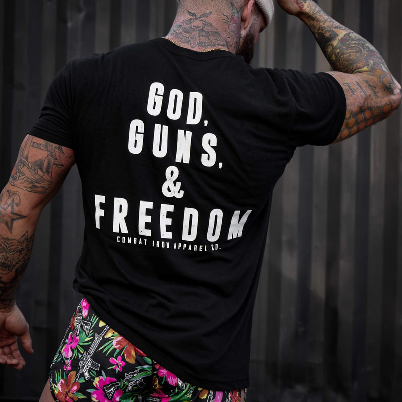 Load image into Gallery viewer, GOD, GUNS, &amp; FREEDOM Men&#39;s T-Shirt
