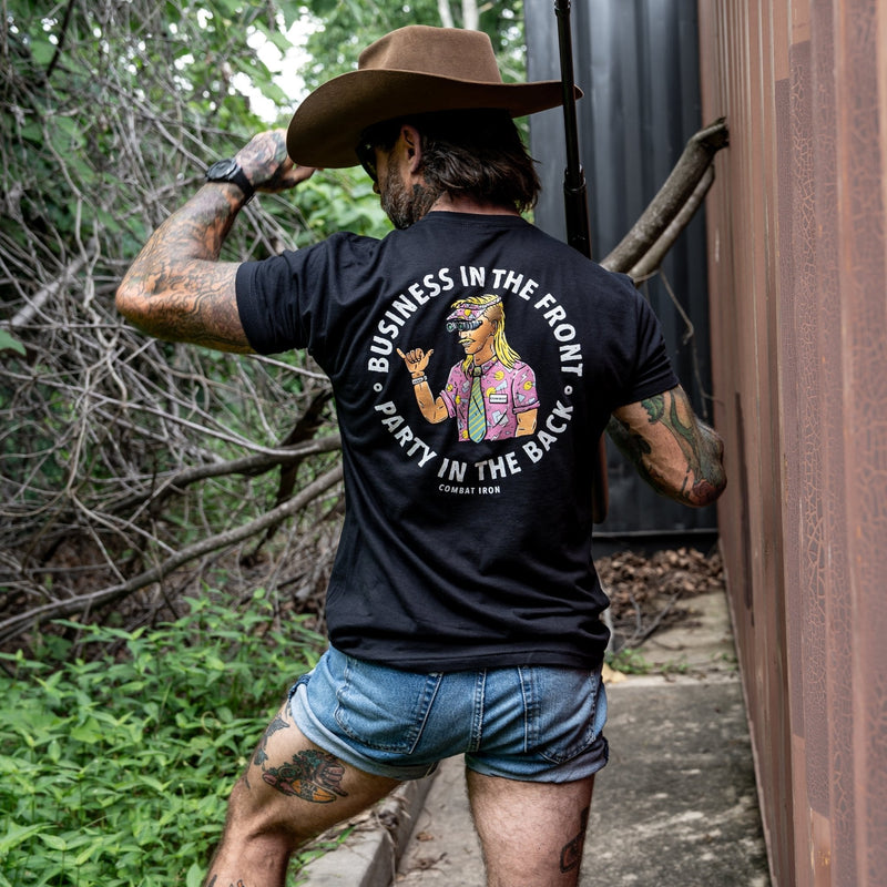 Load image into Gallery viewer, Business In The Front. Party In The Back. Party Men's T-Shirt
