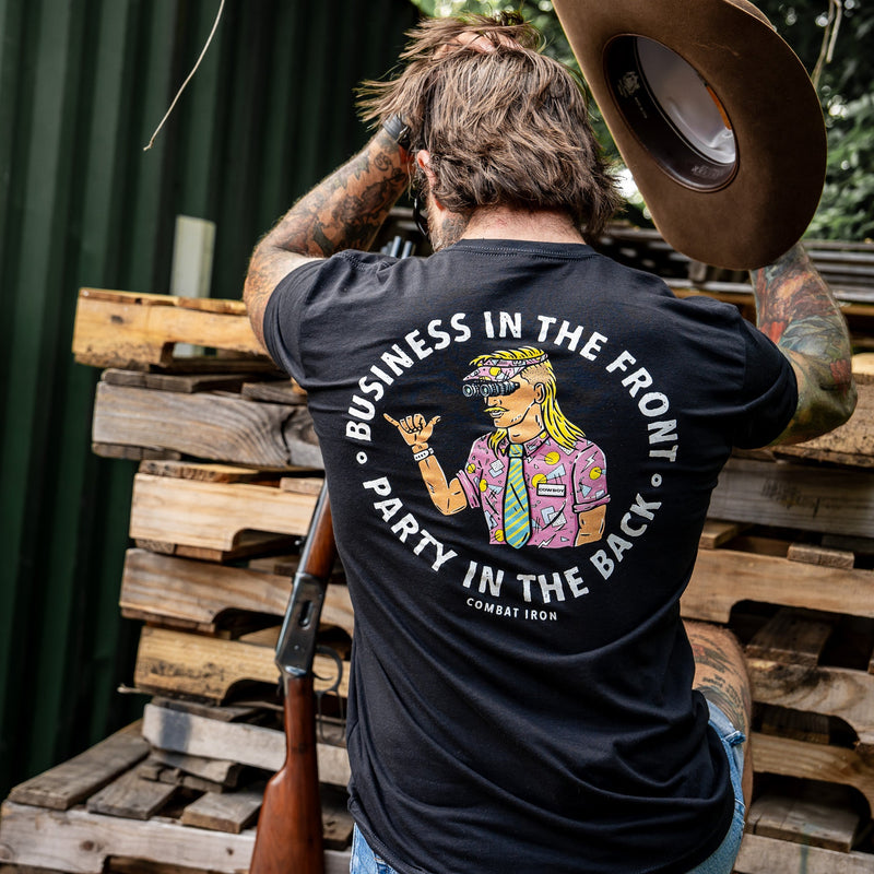 Load image into Gallery viewer, Business In The Front. Party In The Back. Party Men's T-Shirt
