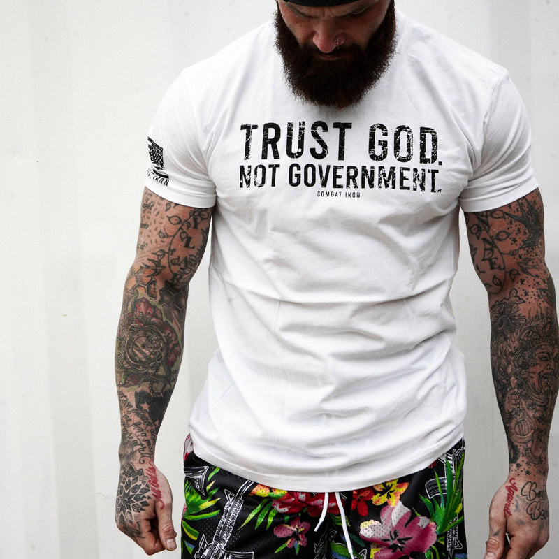Load image into Gallery viewer, Trust God. Not Government. Men&#39;s T-Shirt
