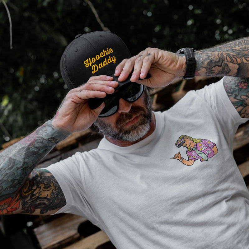 Load image into Gallery viewer, Hoochie Daddy Script Snapback Hat
