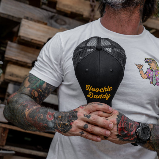 Hoochie Daddy Script Snapback Hat
