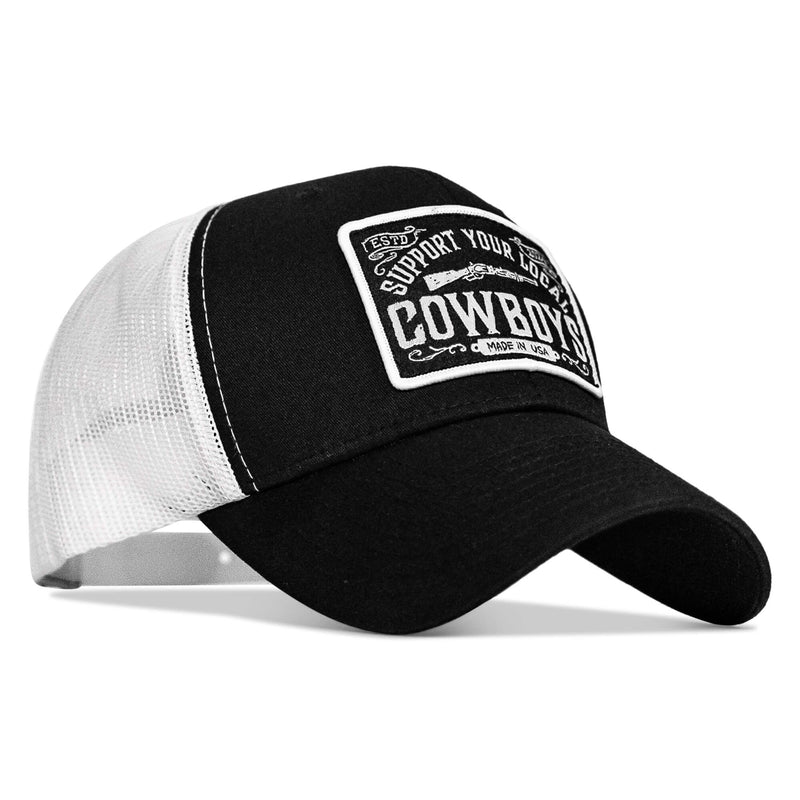 Load image into Gallery viewer, Support Your Local Cowboys Patch Snapback Hat
