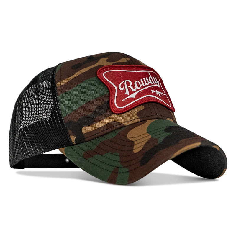 Load image into Gallery viewer, Rowdy Beer Logo Patch Snapback Hat
