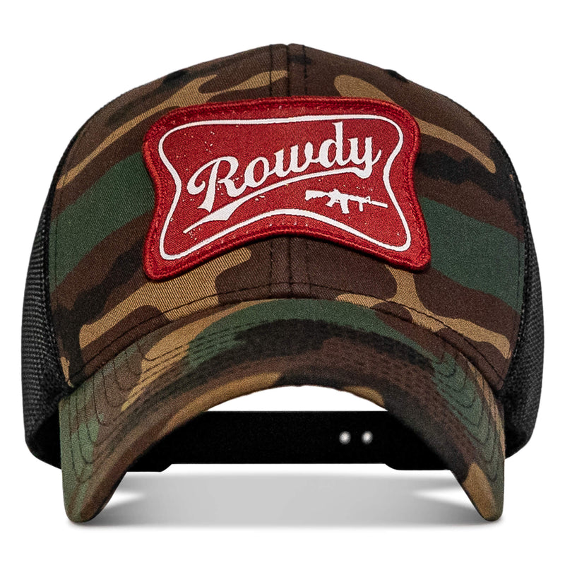 Load image into Gallery viewer, Rowdy Beer Logo Patch Snapback Hat
