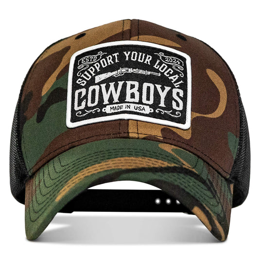 Support Your Local Cowboys Patch Snapback Hat