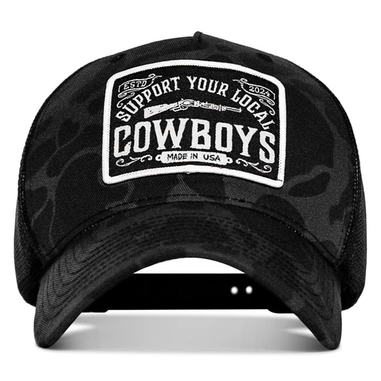 Support Your Local Cowboys Patch Snapback Hat