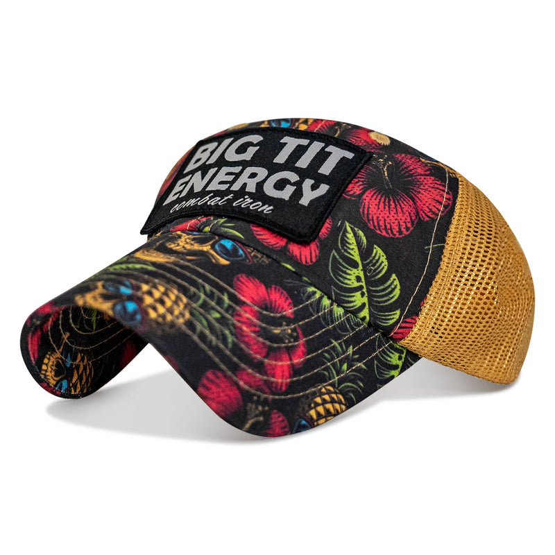 Load image into Gallery viewer, Big Tit Energy Patch Ripstop Mesh Snapback Hat
