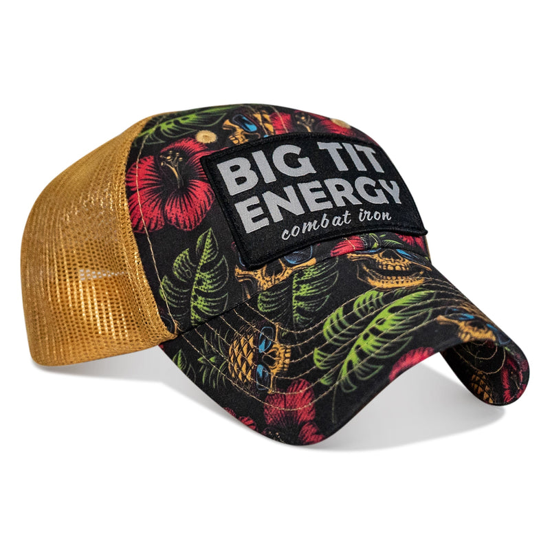 Load image into Gallery viewer, Big Tit Energy Patch Ripstop Mesh Snapback Hat
