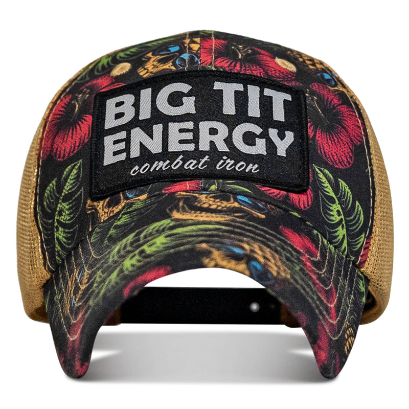 Load image into Gallery viewer, Big Tit Energy Patch Ripstop Mesh Snapback Hat
