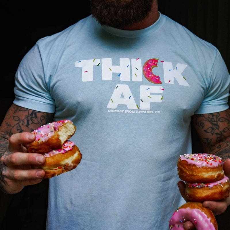 Load image into Gallery viewer, Thick Af Donut Edition Men&#39;s T-Shirt
