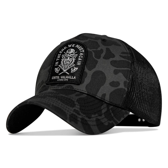 In The End, We Meet Again - Until Valhalla Patch Snapback Hat