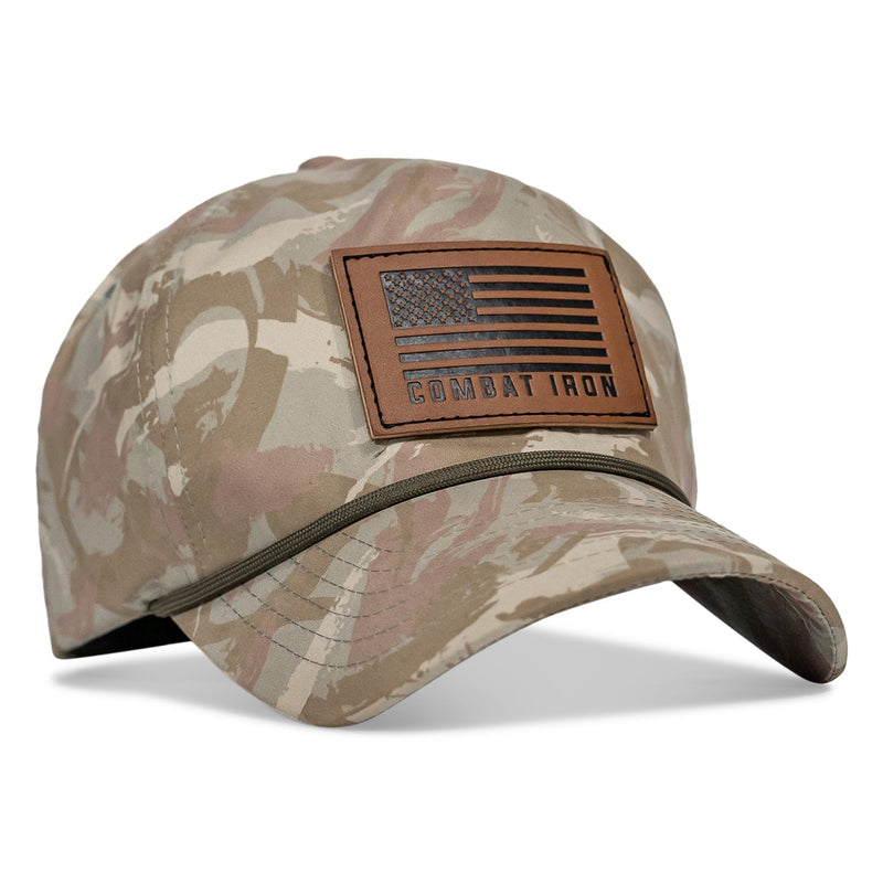 Load image into Gallery viewer, US Flag Leather Patch Crushable Snapback Hat
