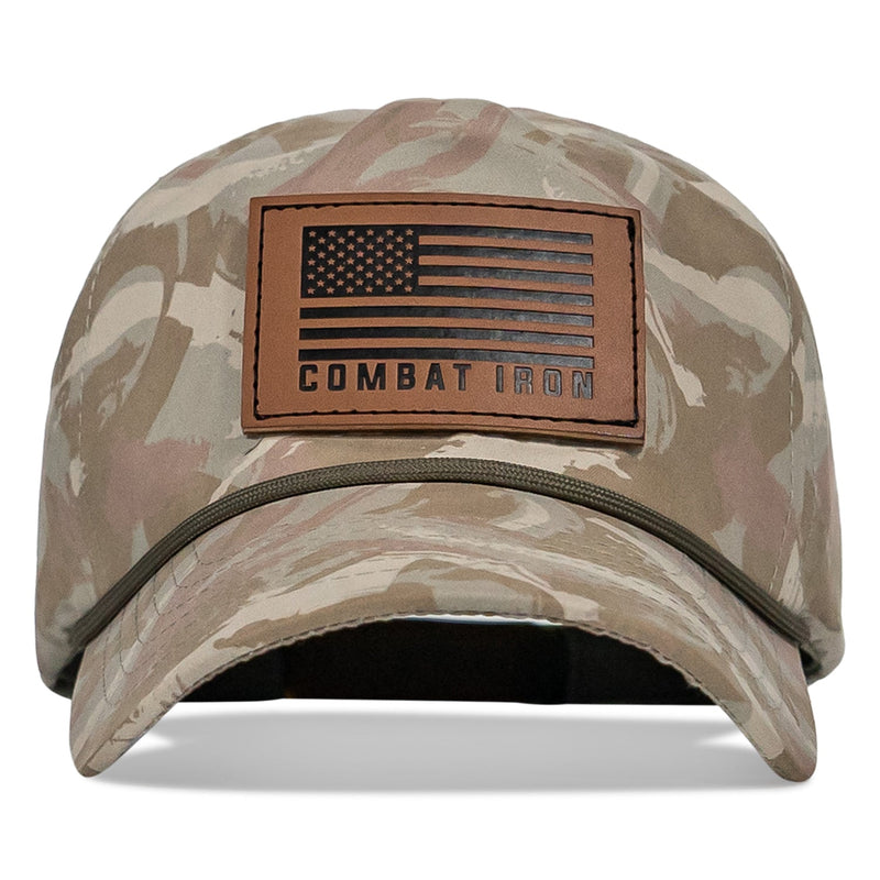 Load image into Gallery viewer, US Flag Leather Patch Crushable Snapback Hat

