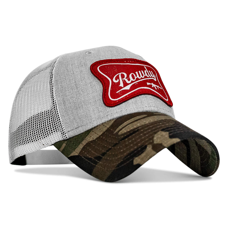 Load image into Gallery viewer, Rowdy Beer Logo Patch Snapback Hat
