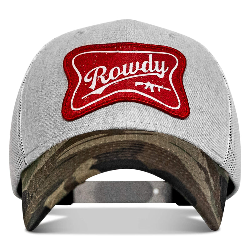 Load image into Gallery viewer, Rowdy Beer Logo Patch Snapback Hat
