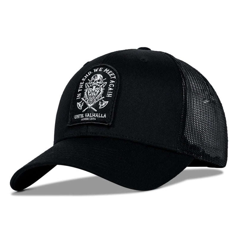 Load image into Gallery viewer, In The End, We Meet Again - Until Valhalla Patch Snapback Hat
