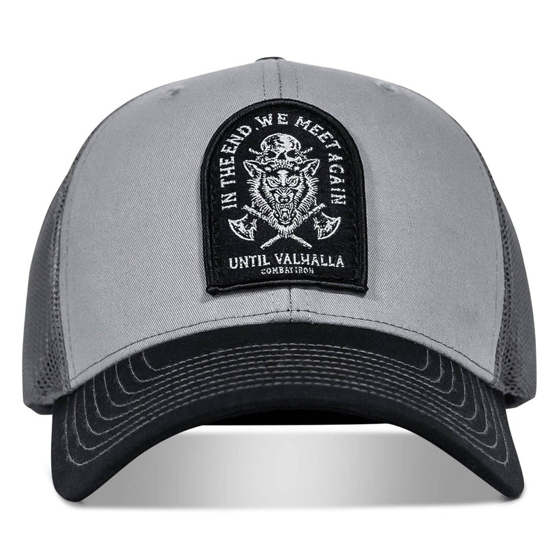 Load image into Gallery viewer, In The End, We Meet Again - Until Valhalla Patch Snapback Hat
