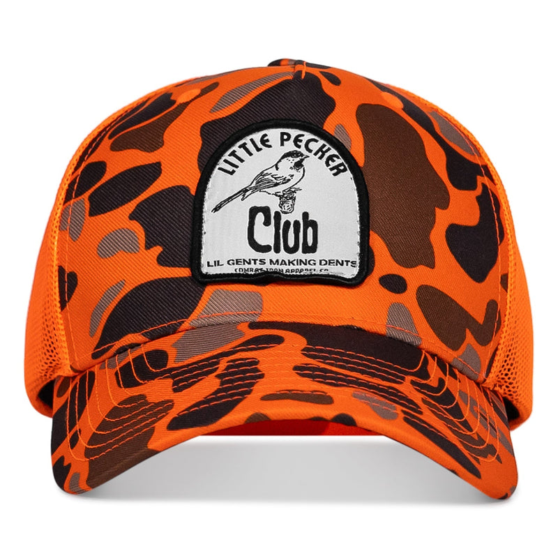 Load image into Gallery viewer, Little Pecker Club B/W Patch Snapback Hat
