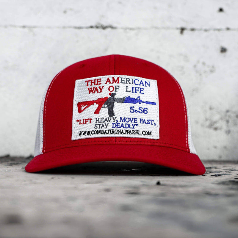 Load image into Gallery viewer, American Way Of Life White Patch Snapback Hat
