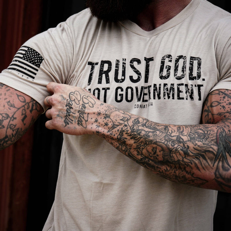 Load image into Gallery viewer, Trust God. Not Government. Men&#39;s T-Shirt
