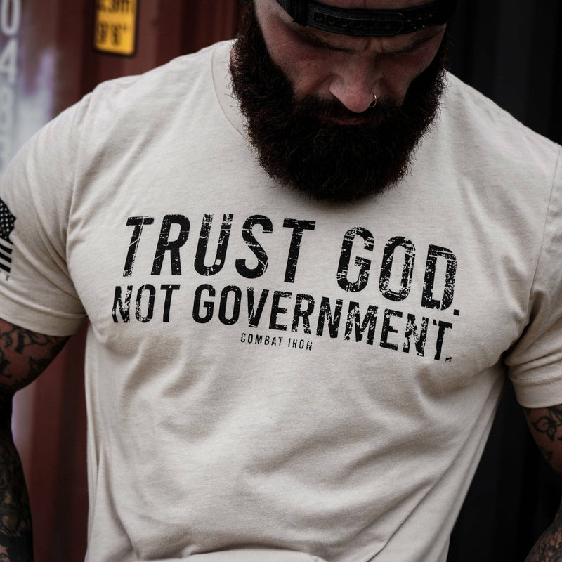 Load image into Gallery viewer, Trust God. Not Government. Men&#39;s T-Shirt
