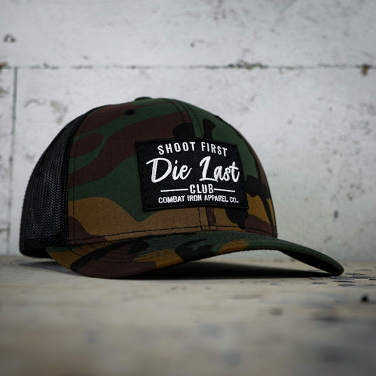 Shoot First. Die Last. Club Patch Snapback