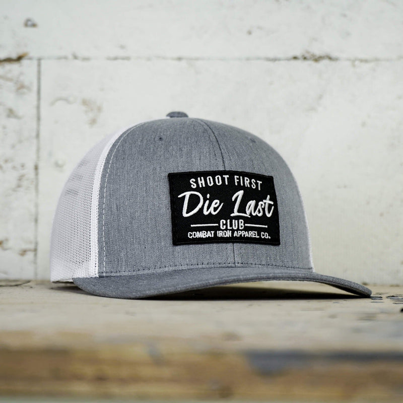 Load image into Gallery viewer, Shoot First. Die Last. Club Patch Snapback
