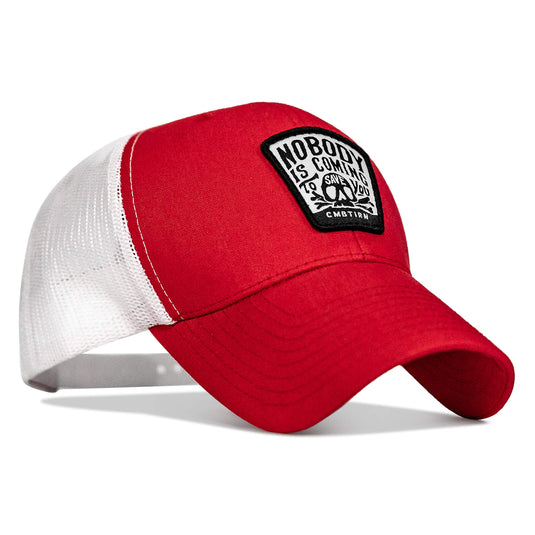 Nobody Is Coming To Save You Skull Patch Snapback Hat