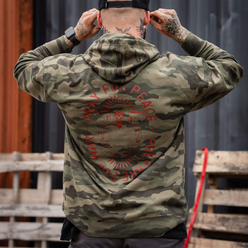 Load image into Gallery viewer, Pray For Peace. Prepare For War. Hoodie
