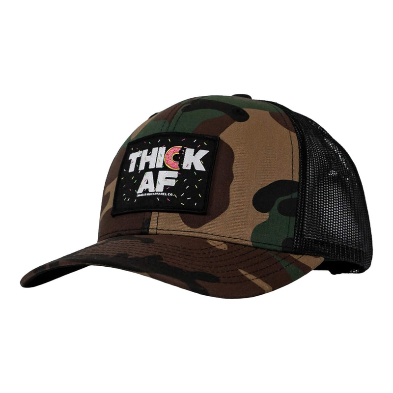 Load image into Gallery viewer, THICK AF DONUT EDITION PATCH MID-PROFILE MESH SNAPBACK Hat
