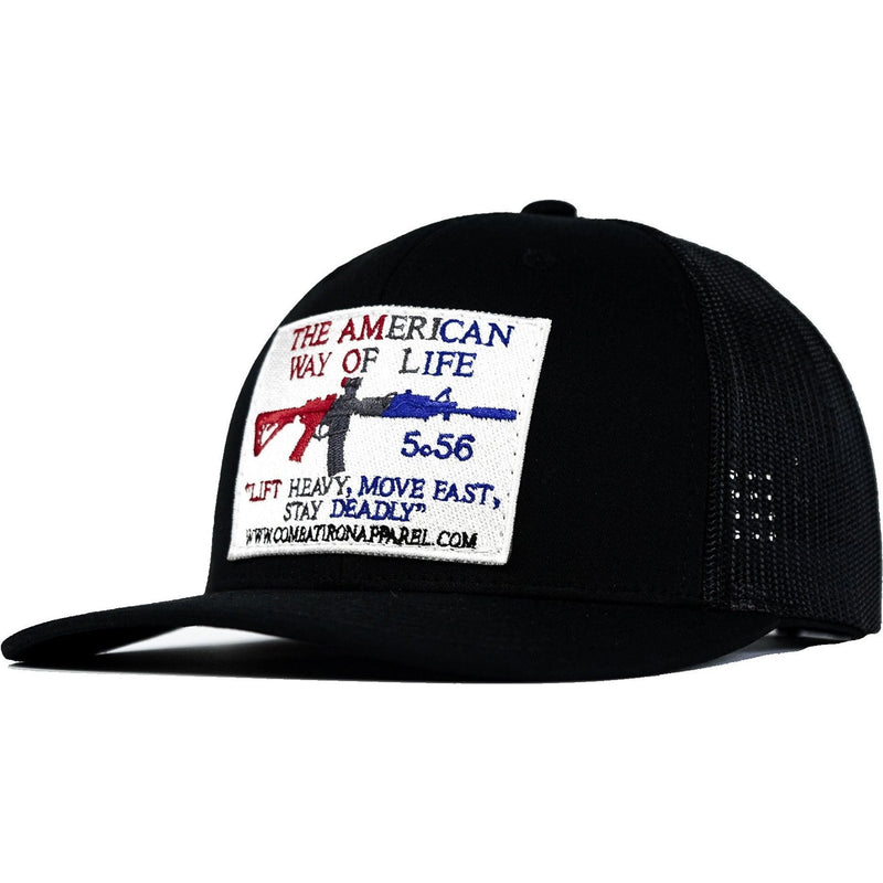 Load image into Gallery viewer, American Way Of Life White Patch Snapback Hat
