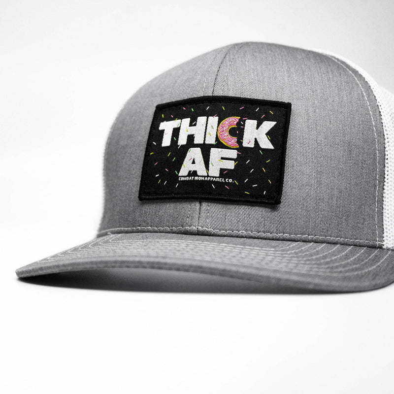 Load image into Gallery viewer, THICK AF DONUT EDITION PATCH MID-PROFILE MESH SNAPBACK Hat
