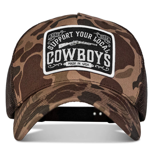 Support Your Local Cowboys Patch Snapback Hat