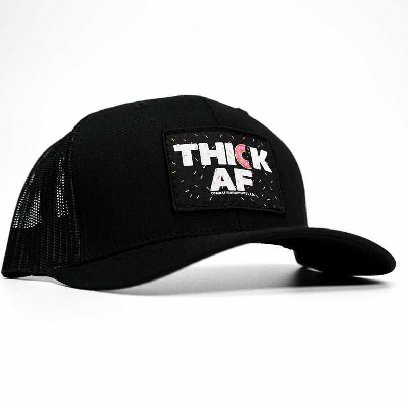 Load image into Gallery viewer, THICK AF DONUT EDITION PATCH MID-PROFILE MESH SNAPBACK Hat
