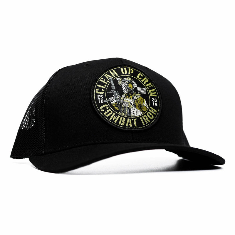 Load image into Gallery viewer, Clean Up Crew Patch Mid-Profile Mesh Snapback Hat
