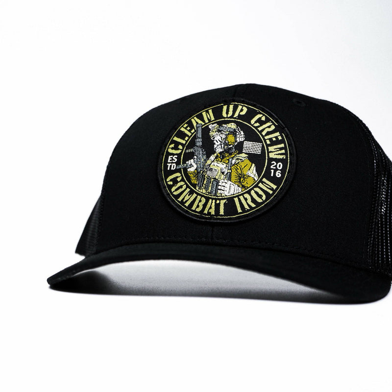Load image into Gallery viewer, Clean Up Crew Patch Mid-Profile Mesh Snapback Hat
