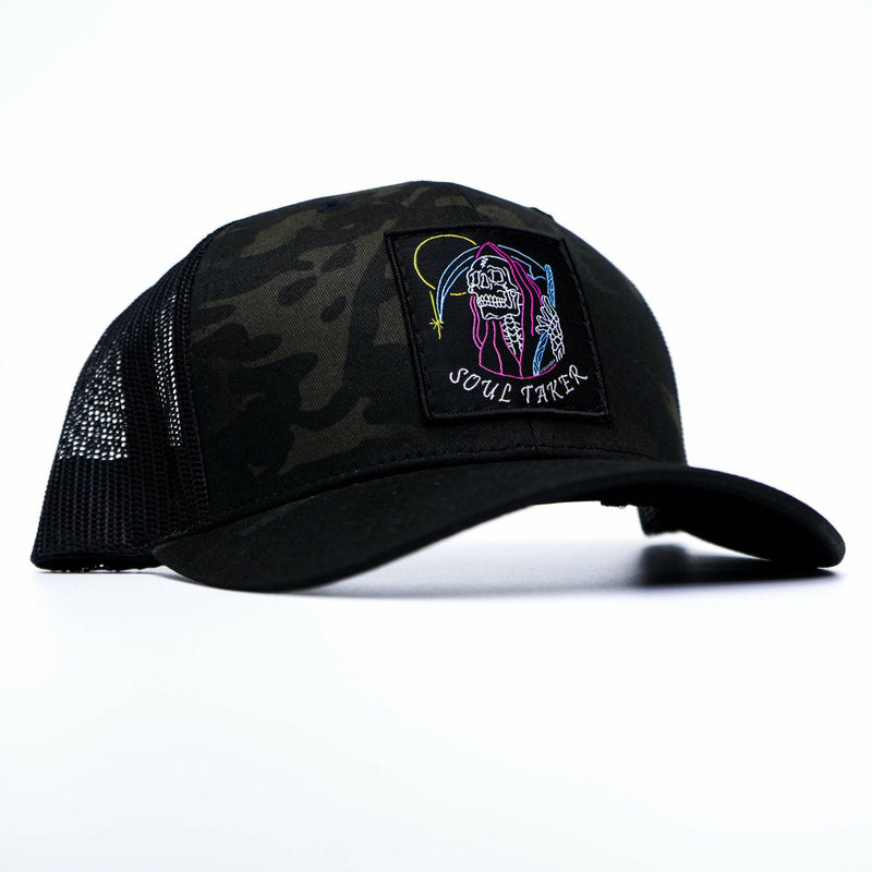 Load image into Gallery viewer, Soul Taker Reaper Patch Snapback Hat
