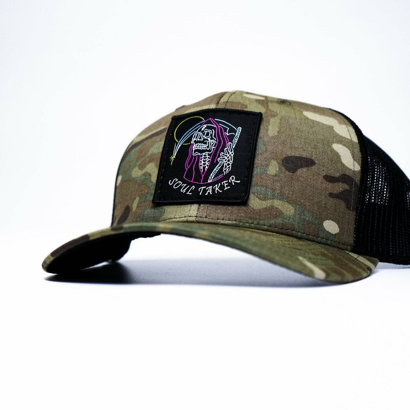 Load image into Gallery viewer, Soul Taker Reaper Patch Snapback Hat
