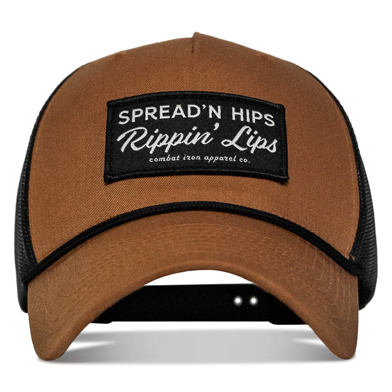Load image into Gallery viewer, Spreadin&#39; Hips Rippin&#39; Lips Patch Rope Snapback
