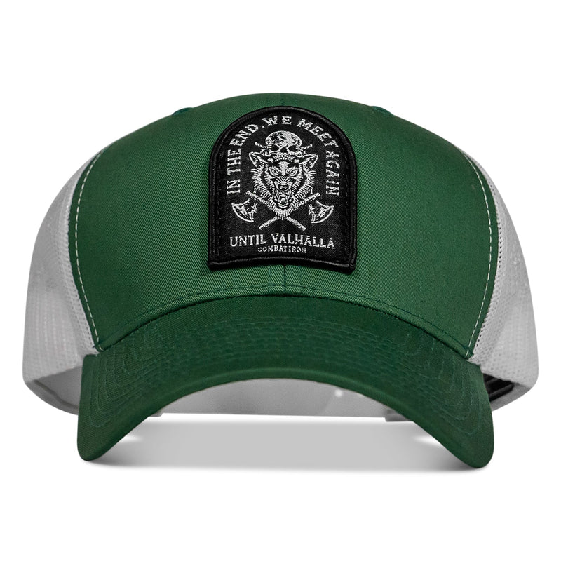 Load image into Gallery viewer, In The End, We Meet Again - Until Valhalla Patch Snapback Hat
