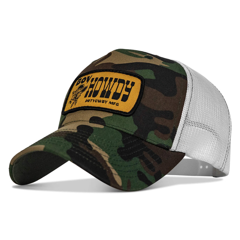 Load image into Gallery viewer, Boy Howdy Western Patch Snapback Hat

