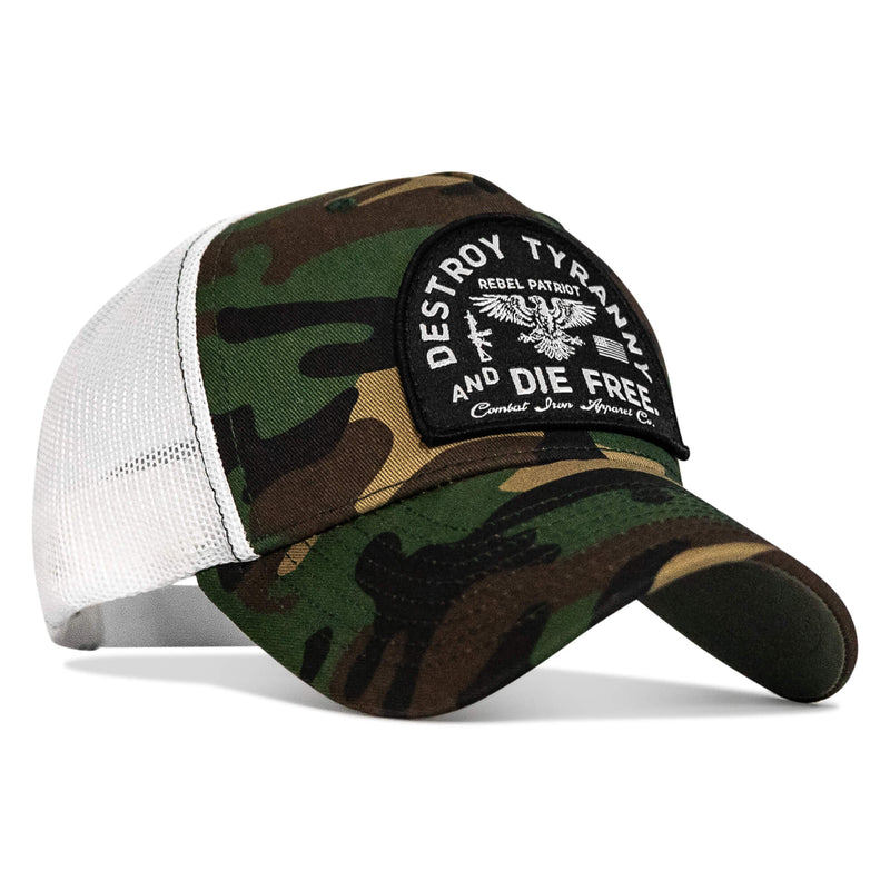 Load image into Gallery viewer, Destroy Tyranny and Die Free Patch Snapback
