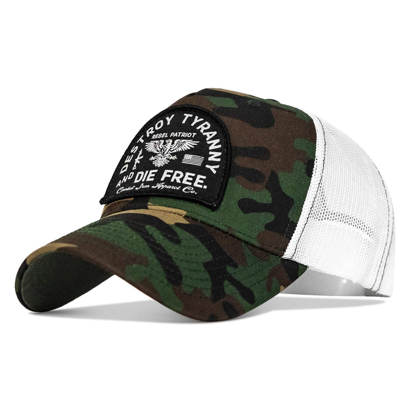 Load image into Gallery viewer, Destroy Tyranny and Die Free Patch Snapback
