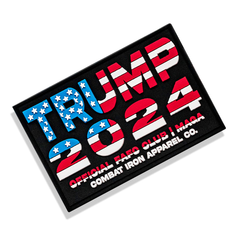 Load image into Gallery viewer, Trump 2024 American Flag PVC Patch
