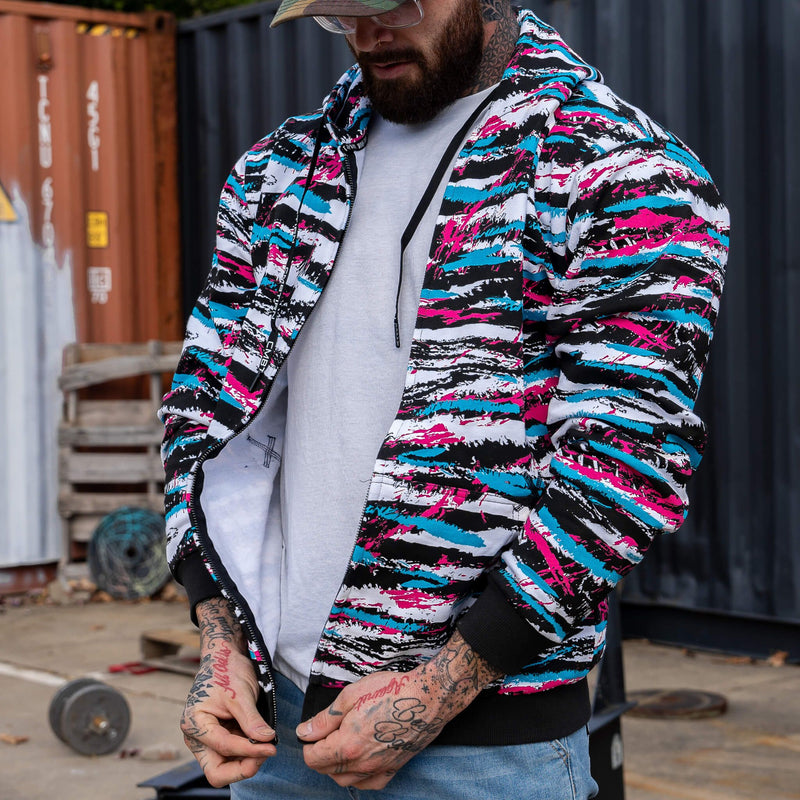 Load image into Gallery viewer, Men's Fleece Lined Zip Up Hoodie
