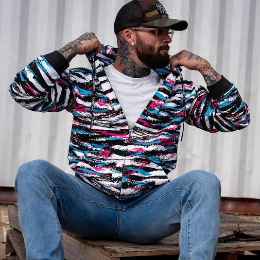 Men's Fleece Lined Zip Up Hoodie